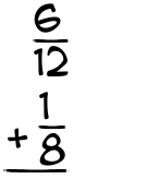 What is 6/12 + 1/8?