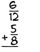 What is 6/12 + 5/8?