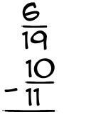 What is 6/19 - 10/11?