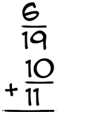 What is 6/19 + 10/11?