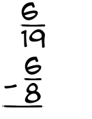 What is 6/19 - 6/8?