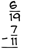What is 6/19 - 7/11?