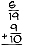 What is 6/19 + 9/10?