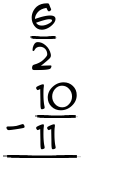 What is 6/2 - 10/11?