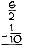 What is 6/2 - 1/10?