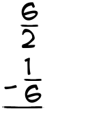 What is 6/2 - 1/6?