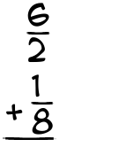 What is 6/2 + 1/8?