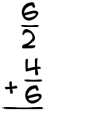 What is 6/2 + 4/6?
