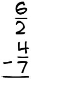 What is 6/2 - 4/7?