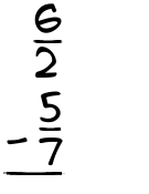 What is 6/2 - 5/7?