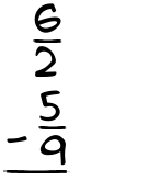 What is 6/2 - 5/9?