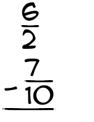 What is 6/2 - 7/10?