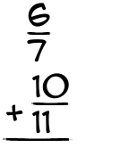 What is 6/7 + 10/11?