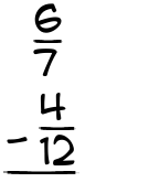 What is 6/7 - 4/12?