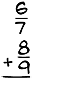 What is 6/7 + 8/9?