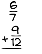 What is 6/7 + 9/12?