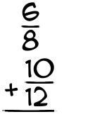 What is 6/8 + 10/12?