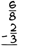 What is 6/8 - 2/3?