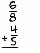 What is 6/8 + 4/5?