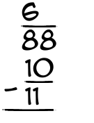 What is 6/88 - 10/11?