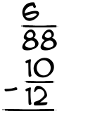 What is 6/88 - 10/12?