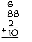What is 6/88 + 2/10?