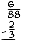 What is 6/88 - 2/3?