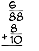 What is 6/88 + 8/10?