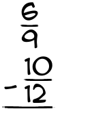 What is 6/9 - 10/12?