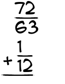 What is 72/63 + 1/12?