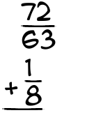 What is 72/63 + 1/8?
