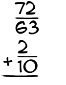 What is 72/63 + 2/10?