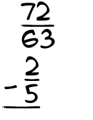 What is 72/63 - 2/5?