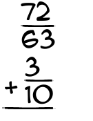 What is 72/63 + 3/10?
