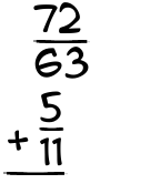 What is 72/63 + 5/11?