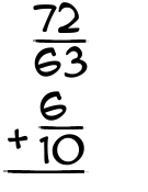 What is 72/63 + 6/10?