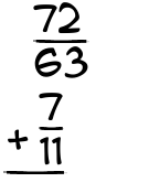 What is 72/63 + 7/11?