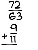 What is 72/63 + 9/11?