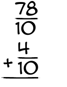 What is 78/10 + 4/10?