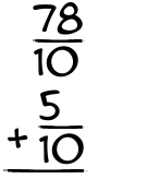 What is 78/10 + 5/10?