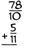 What is 78/10 + 5/11?