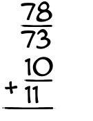 What is 78/73 + 10/11?