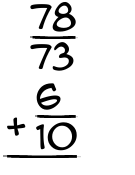 What is 78/73 + 6/10?