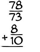 What is 78/73 + 8/10?