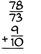 What is 78/73 + 9/10?