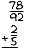 What is 78/92 + 2/5?