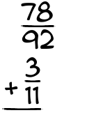 What is 78/92 + 3/11?