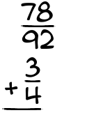 What is 78/92 + 3/4?