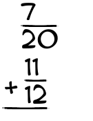 What is 7/20 + 11/12?