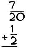 What is 7/20 + 1/2?